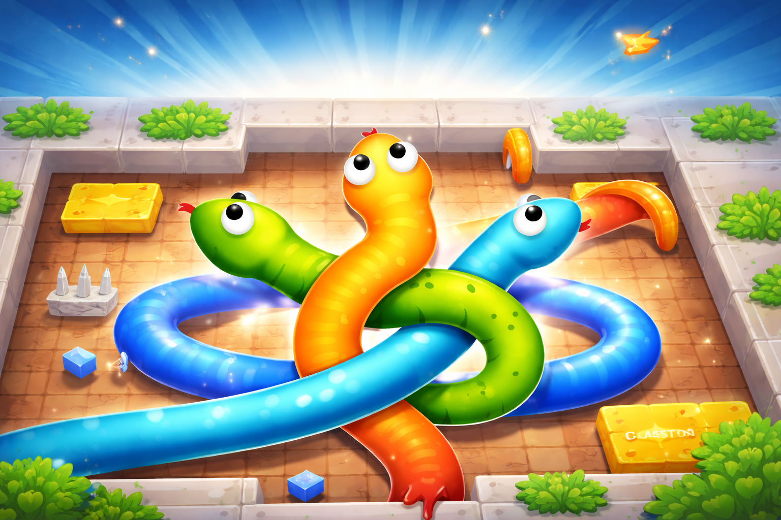 Snake puzzle slither clash out